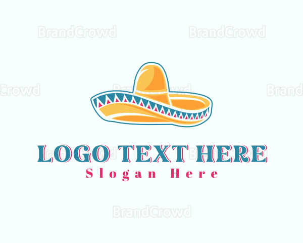 Mexican Sombrero Hat Logo