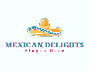 Mexican Sombrero Hat logo design