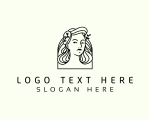 Wig - Female Goddess Beauty logo design