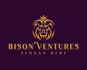 Professional Lion Crown logo design