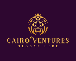 Professional Lion Crown logo design