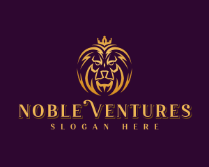 Professional Lion Crown logo design