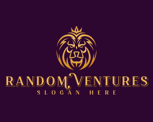 Professional Lion Crown logo design