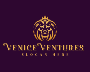 Professional Lion Crown logo design