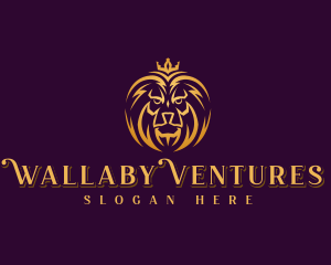 Professional Lion Crown logo design