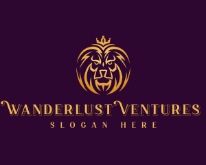 Professional Lion Crown logo design