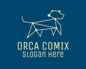 Pet Shop - Geometric Dog Constellation logo design