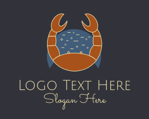 Crab - Cancer Zodiac Astrology logo design