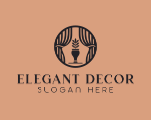 Decor - Vase Furniture Decor logo design