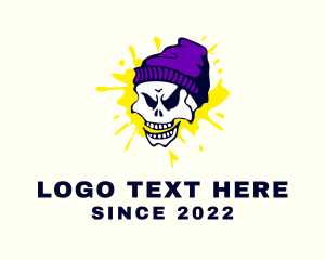 Graffiti Artist - Rapper Streetwear Skull logo design