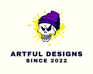 Rapper Streetwear Skull  logo design