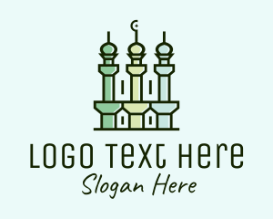 Muslim - Islamic Minaret Temple logo design