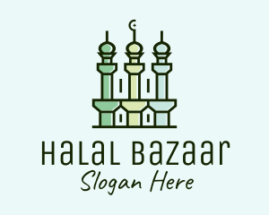 Islamic Minaret Temple logo design