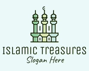 Islam - Islamic Minaret Temple logo design