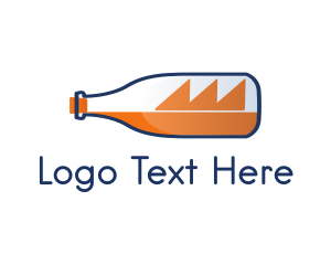 Travel Blogger - Bottle Seafarer Ship logo design