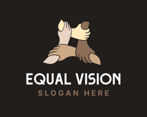 Equality - Hands Equality Community logo design