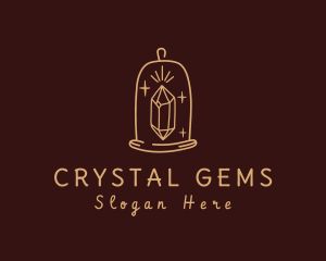 Gem Glass Bell Cloche logo design