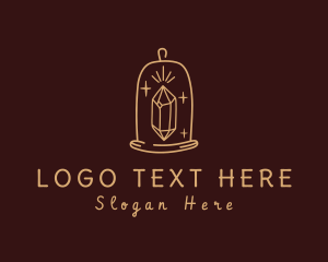 Shiny - Gem Glass Bell Cloche logo design