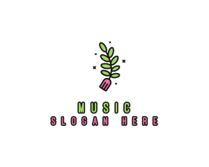 Organic Food Fork Logo