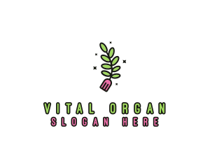 Organic Food Fork logo design