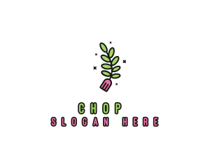 Lunch - Organic Food Fork logo design