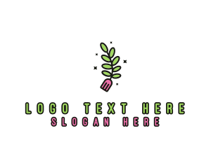 Organic Food Fork Logo