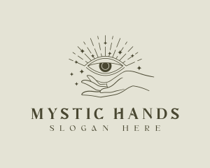 Boho Eye Hand logo design