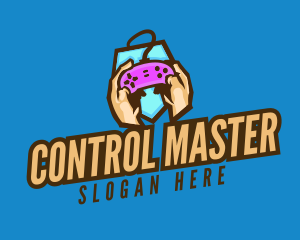 Controller - Gamer Hand Controller logo design
