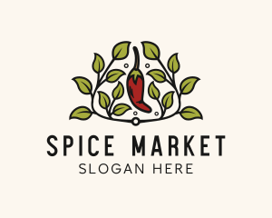 Spicy Pepper Herb logo design