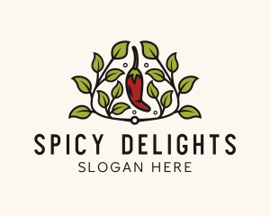 Spicy - Spicy Pepper Herb logo design