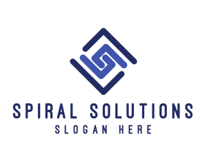 Spiral Diamond Business logo design