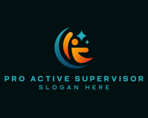 Supervisor - People Coaching Leader logo design