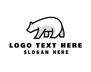 Polar Bear - Ice Polar Bear logo design