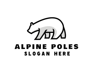 Ice Polar Bear logo design