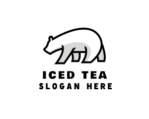 Ice Polar Bear logo design