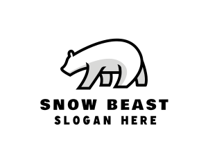 Ice Polar Bear logo design