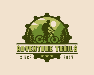 Mountain Biking Adventure logo design