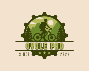 Mountain Biking Adventure logo design