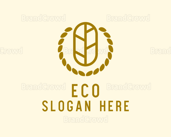 Leaf Wreath Farm Logo