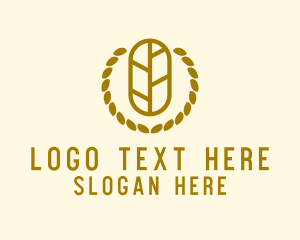 Environment Friendly - Leaf Wreath Farm logo design