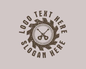 Lumberjack - Carpentry Tools Ratchet logo design