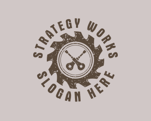 Carpentry Tools Ratchet logo design