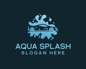 Car Wash Cleaning Splash logo design