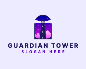 Watchtower - Lighthouse Tower Structure logo design