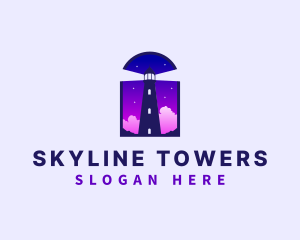 Lighthouse Tower Structure  logo design