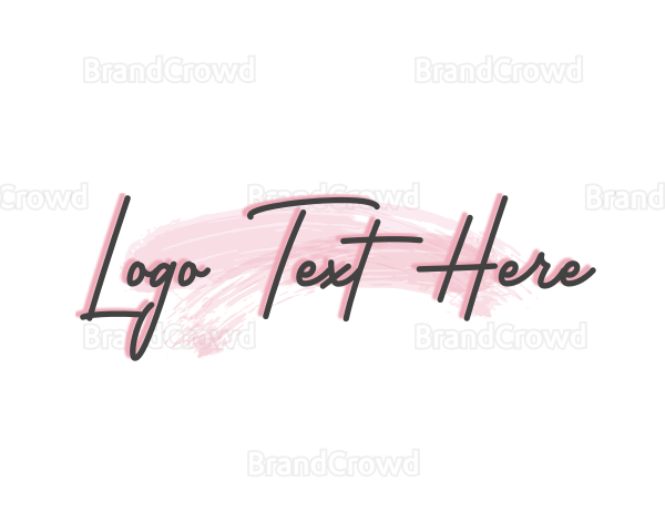 Cosmetics Boutique Wordmark Logo