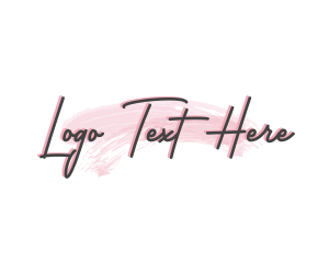 Makeup Artist - Cosmetics Boutique Wordmark logo design