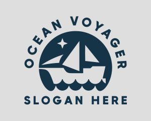 Ship Ocean Wave logo design