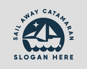 Ship Ocean Wave logo design
