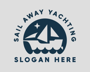 Ship Ocean Wave logo design